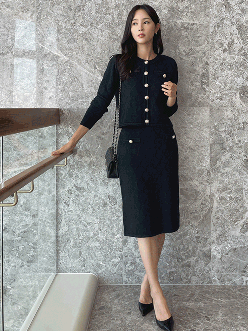 氣質針織套裝 [ 3色 / Free ]