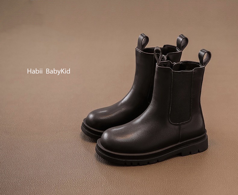 時尚切爾西真皮親子短靴2.0