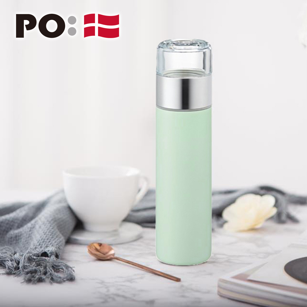 PO: 丹麥攜帶式保溫泡茶杯240ml(薄荷綠)