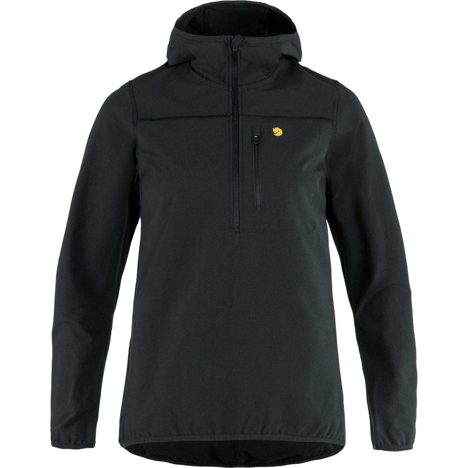 Fjallraven 瑞典北極狐 Bergtagen Stretch Half Zip W 女款 彈性耐磨風衣外套 半門襟防風外套 F89881-550 黑 [HappyOutdoor]