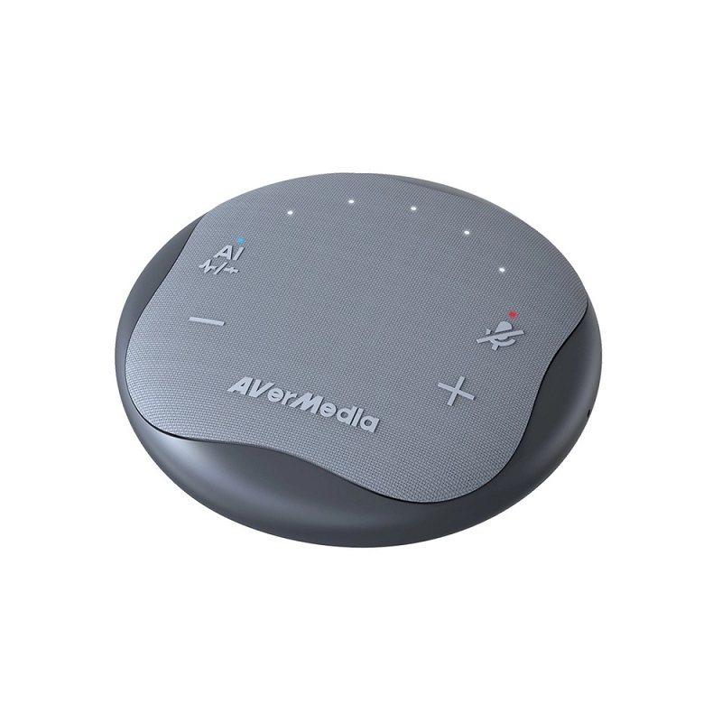 米特3C數位–圓剛 AS315 智慧抗噪通話會議揚聲器(石墨黑)