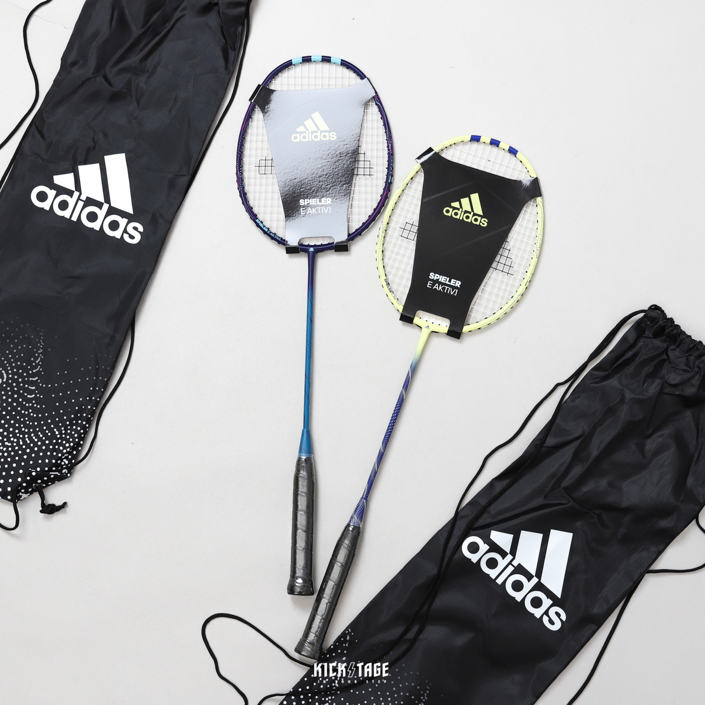 ADIDAS Spieler E Aktiv.1 羽球拍 羽毛球拍 附球拍袋 黃色【ME0019】藍色【ME0020】