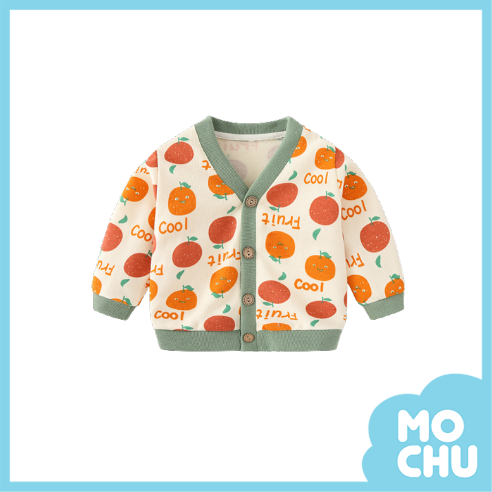 微笑橙子休閒開衫