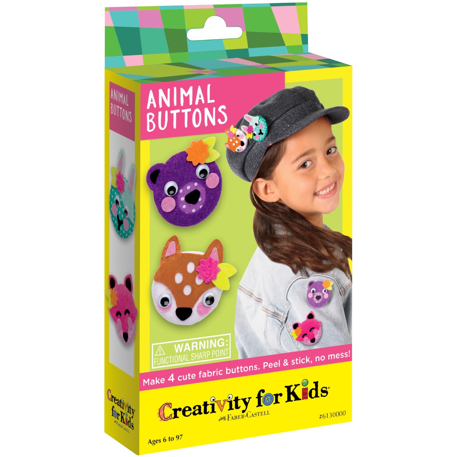 Make your own animal buttons