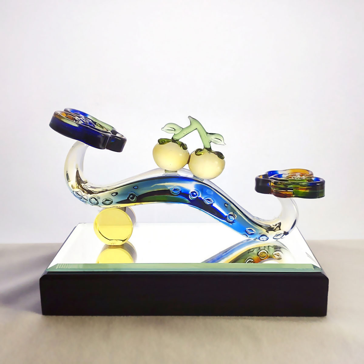 柿柿如意(含木座)