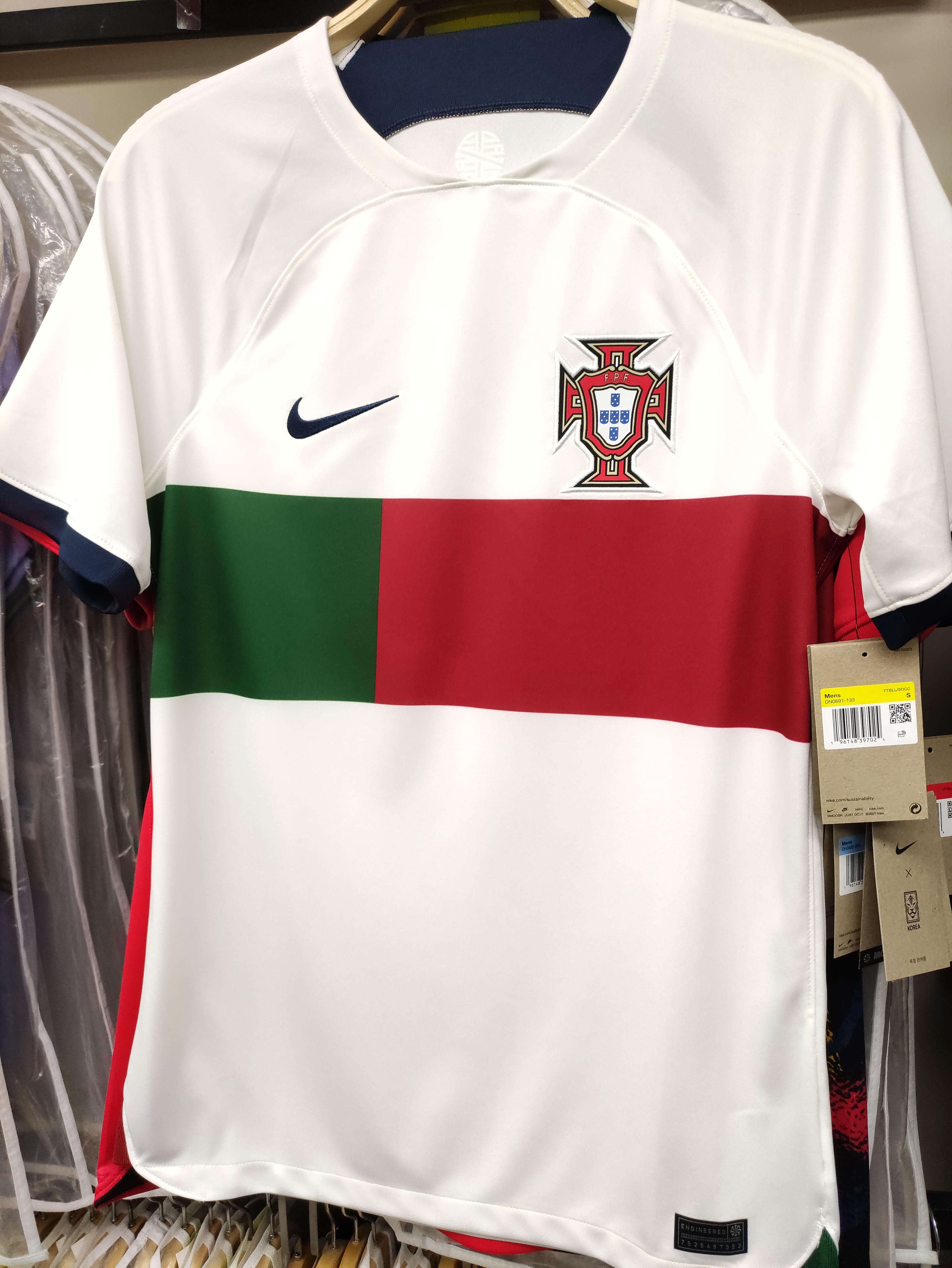 2022世界杯葡萄牙國家隊C朗拿度作客球迷版球衣