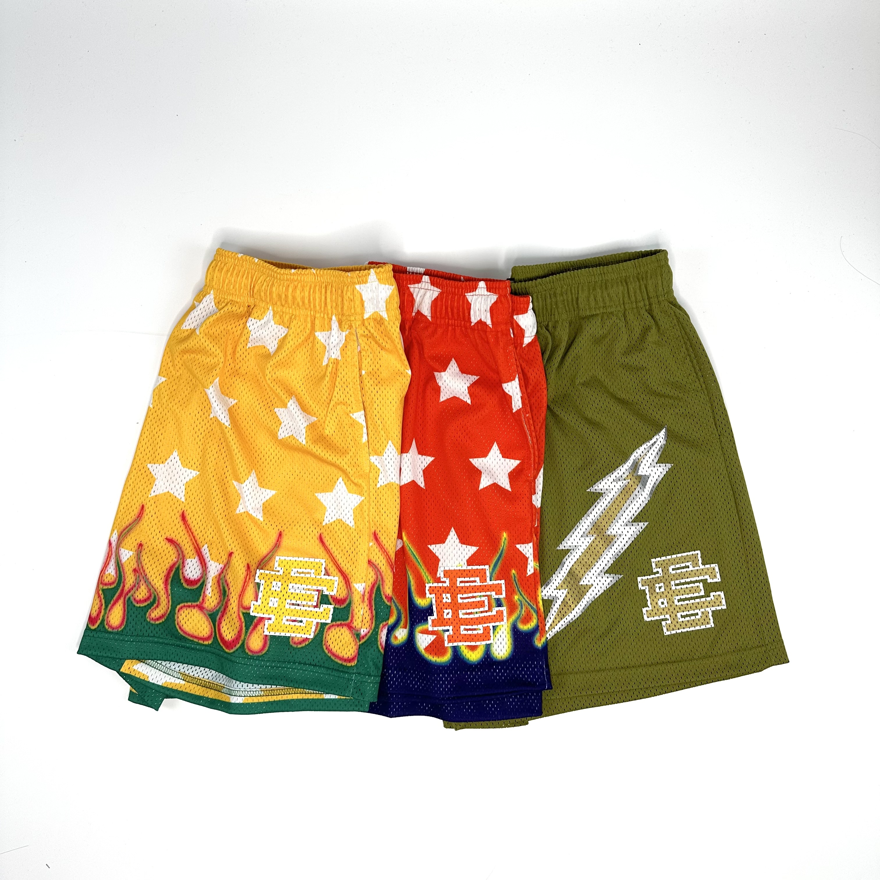 Eric Emanuel EE Basic Short Bolt 球褲 短褲 火焰 星星 閃電 EEBSMOSSBOLT EEBSREDFLAME EEBSYELLOWF