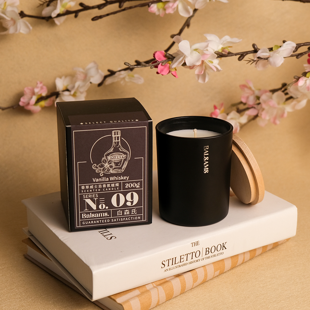 Balsams白森氏香氛工藝蠟燭200g-威士忌&香草