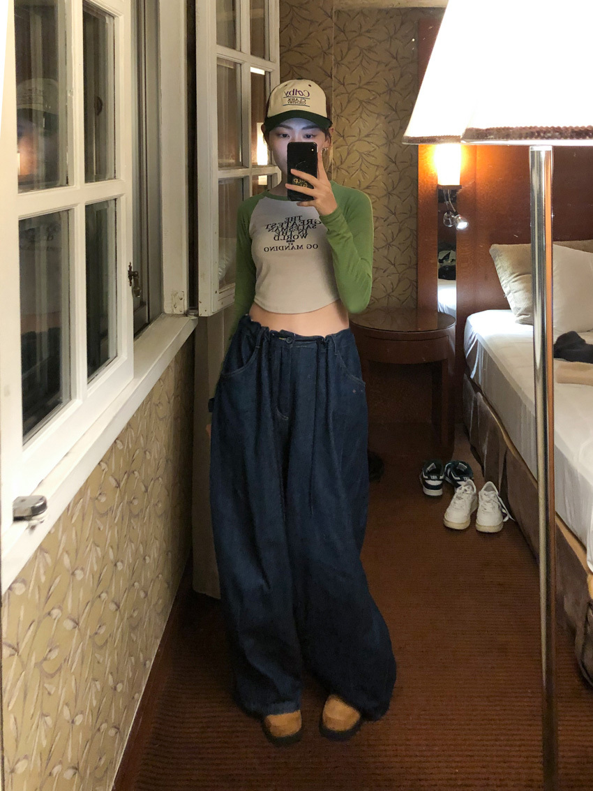 Kinomoto ballon pants in DENIM (unisex)