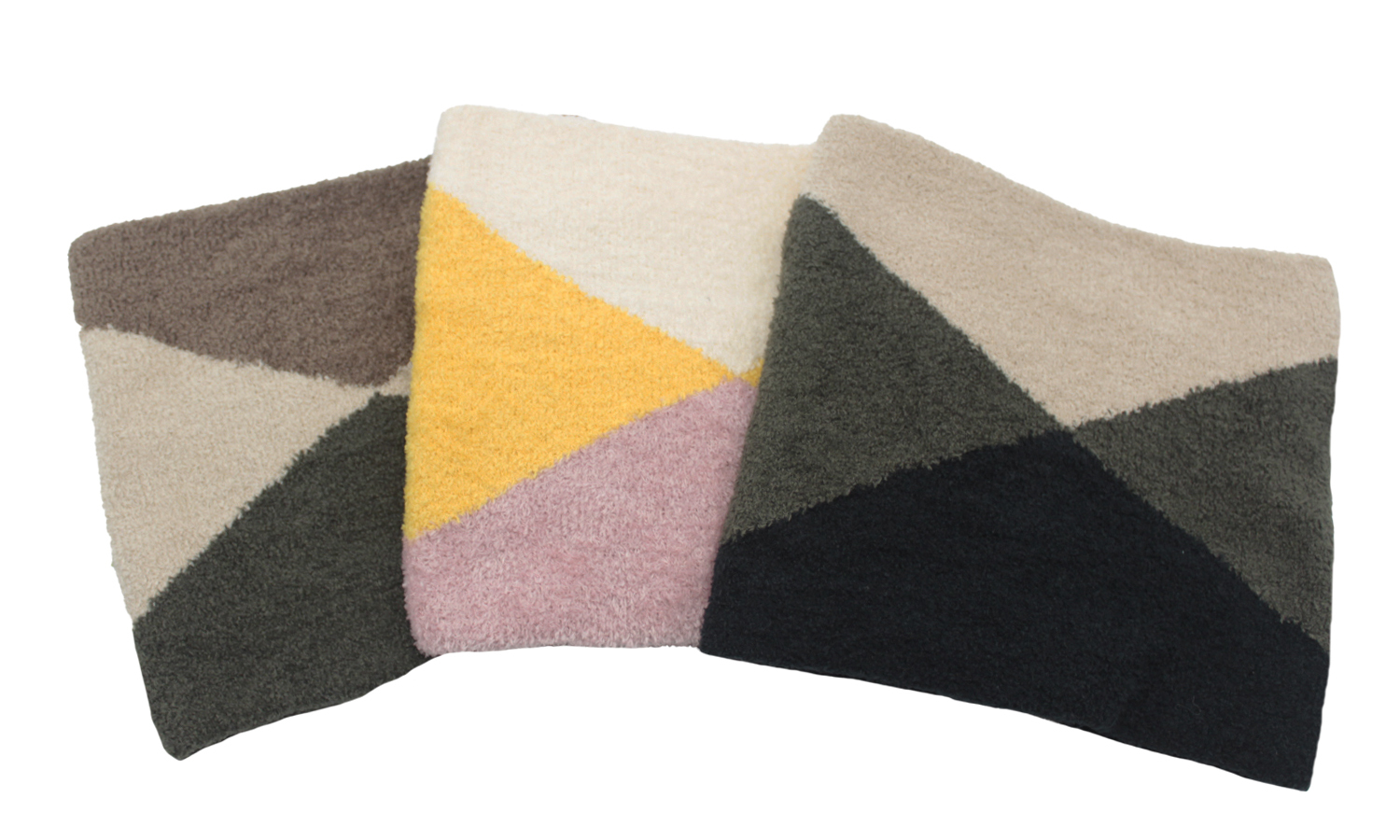 【肌暖】台灣製 經典拼色雙層毛絨保暖圍脖丨B9236