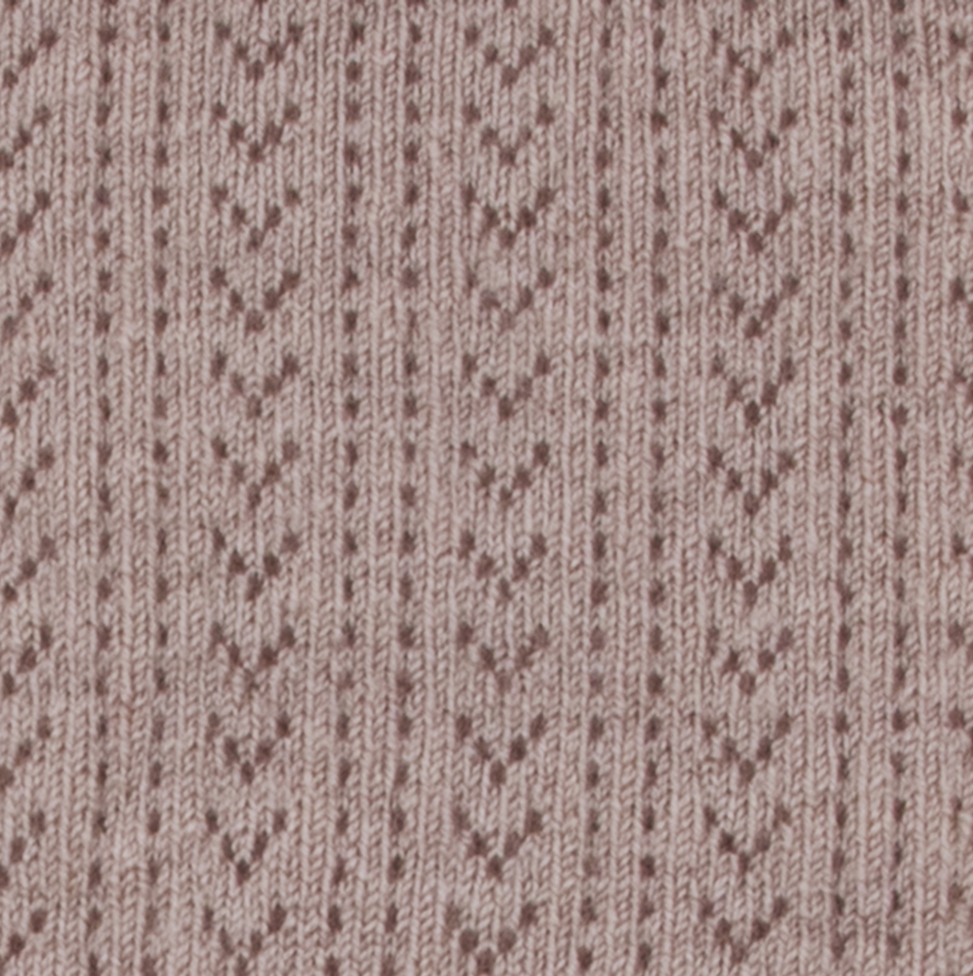 COLLÉGIEN - Angelique Pointelle Merino Wood Tights（Vieux Rose）