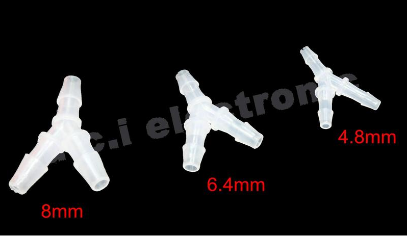 【UCI電子】 (L-1) Y型等徑三通多種型號軟管接頭多尺寸PE環保飲用水