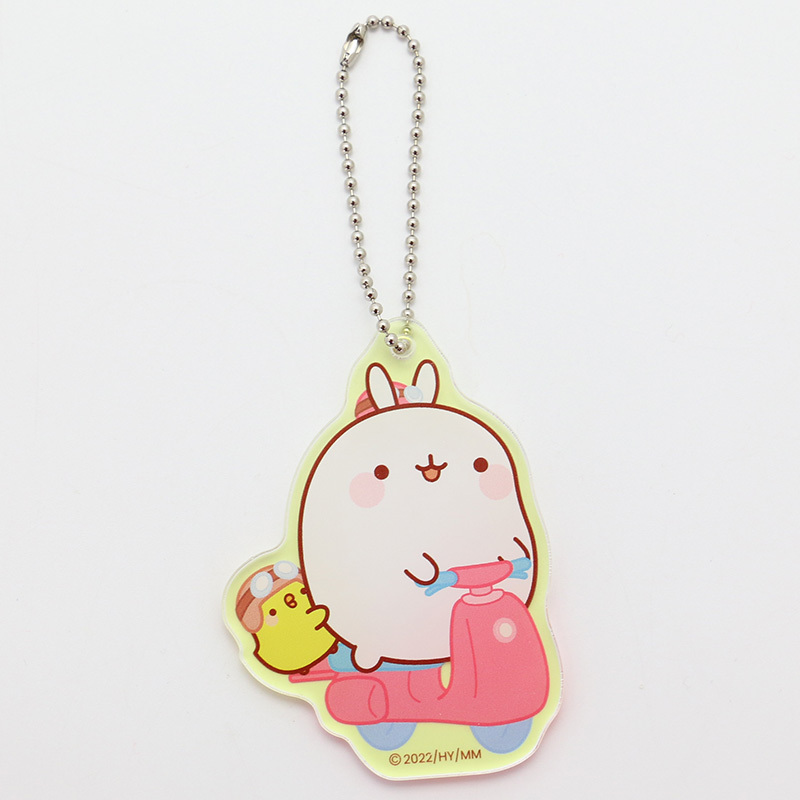 MOLANG 萌浪兔 壓克力鑰匙圈-萌浪收藏 (6種款式隨機出貨)
