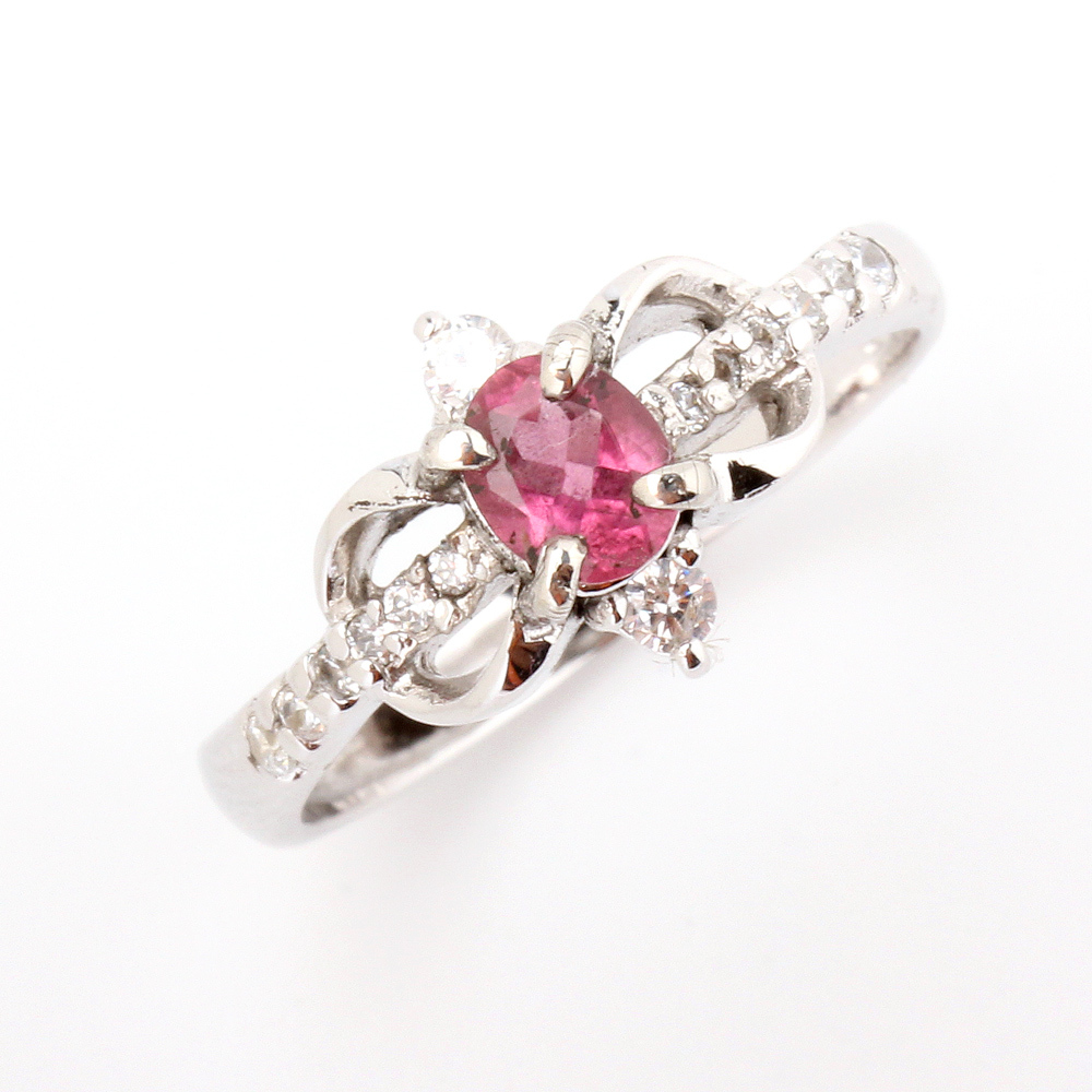 【雅紅珠寶】天然紅碧璽戒指-925銀飾-紅光滿面-活圍設計-R0409