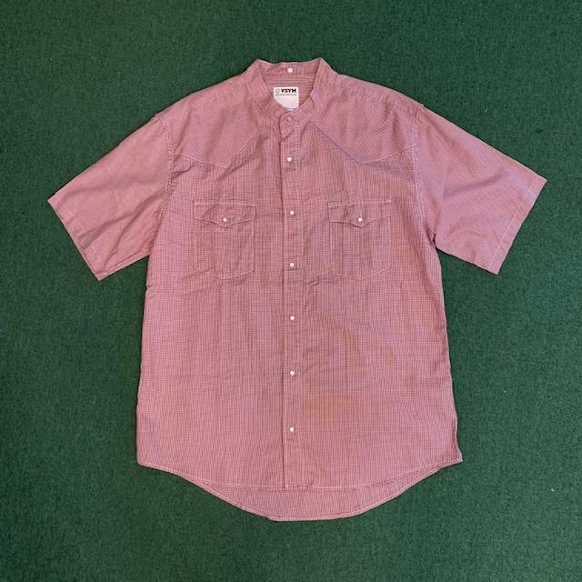 VISVIM RUST COLLAR CHECK SHIRT S/S ((S+)) *新品 (未使用) - RED SIZE L IN STOCK NOW (現貨發售中)