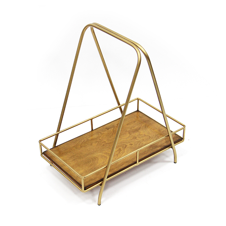 金色手提糕點籃