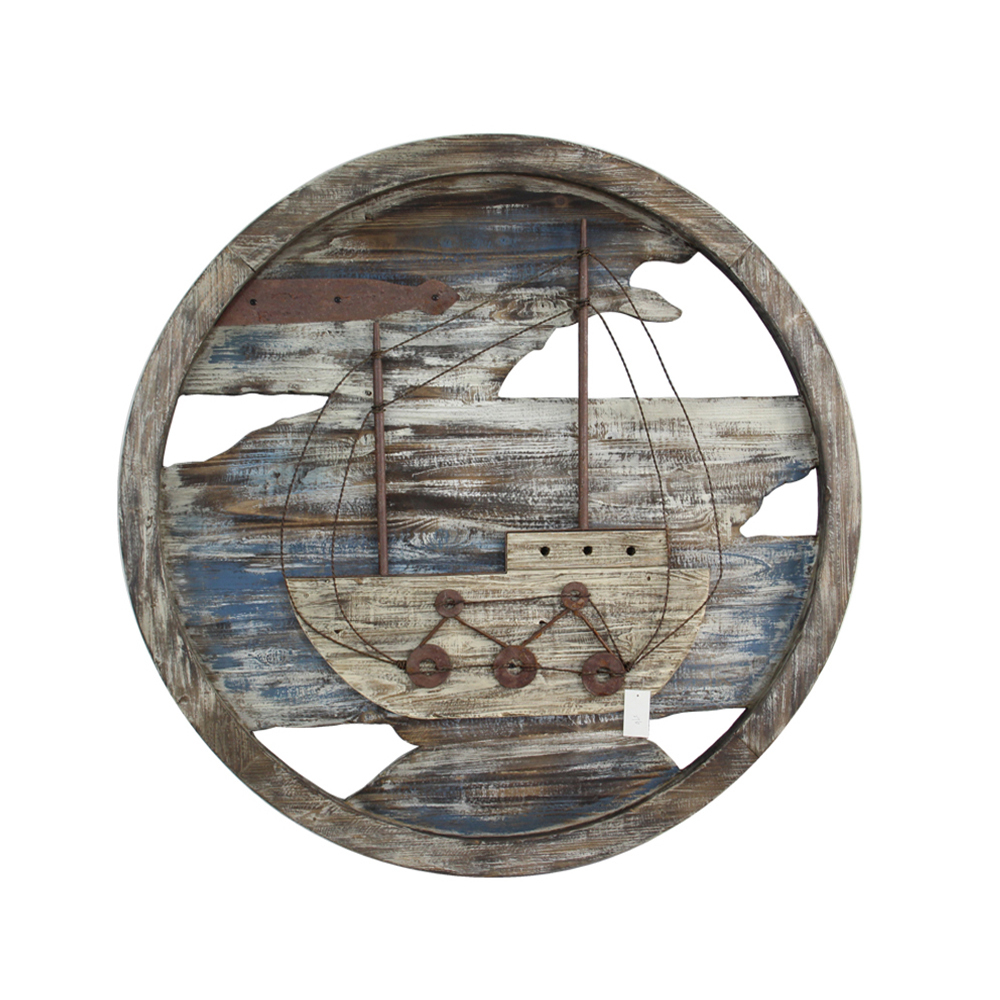 帆船造型圓壁掛