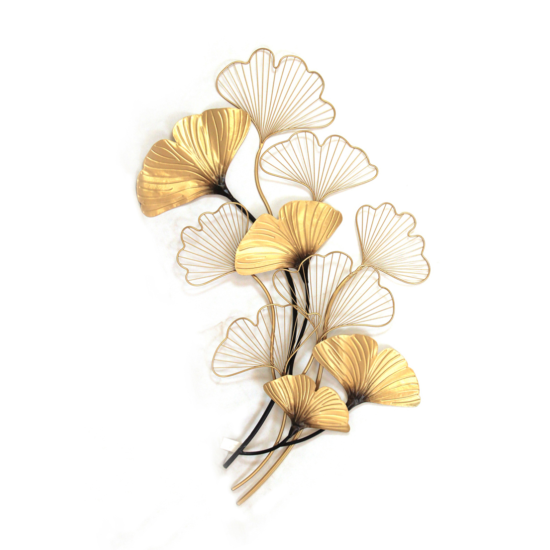 金色鐵藝銀杏葉壁飾