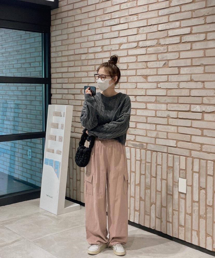 【優惠現貨】韓網同款 ! 秋冬VER可束腳工裝褲（5色）