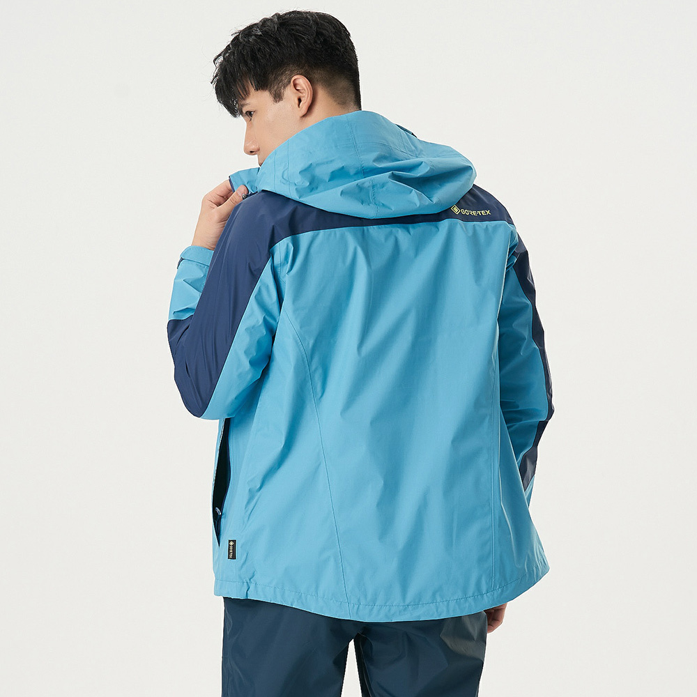 歐都納Atunas A1GTBB05M 縱橫戶外GORE-TEX 2.5L單件式防水外套男款(墨 