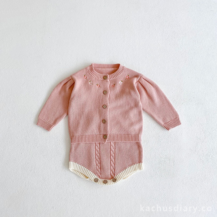 Pink twist knitting Set