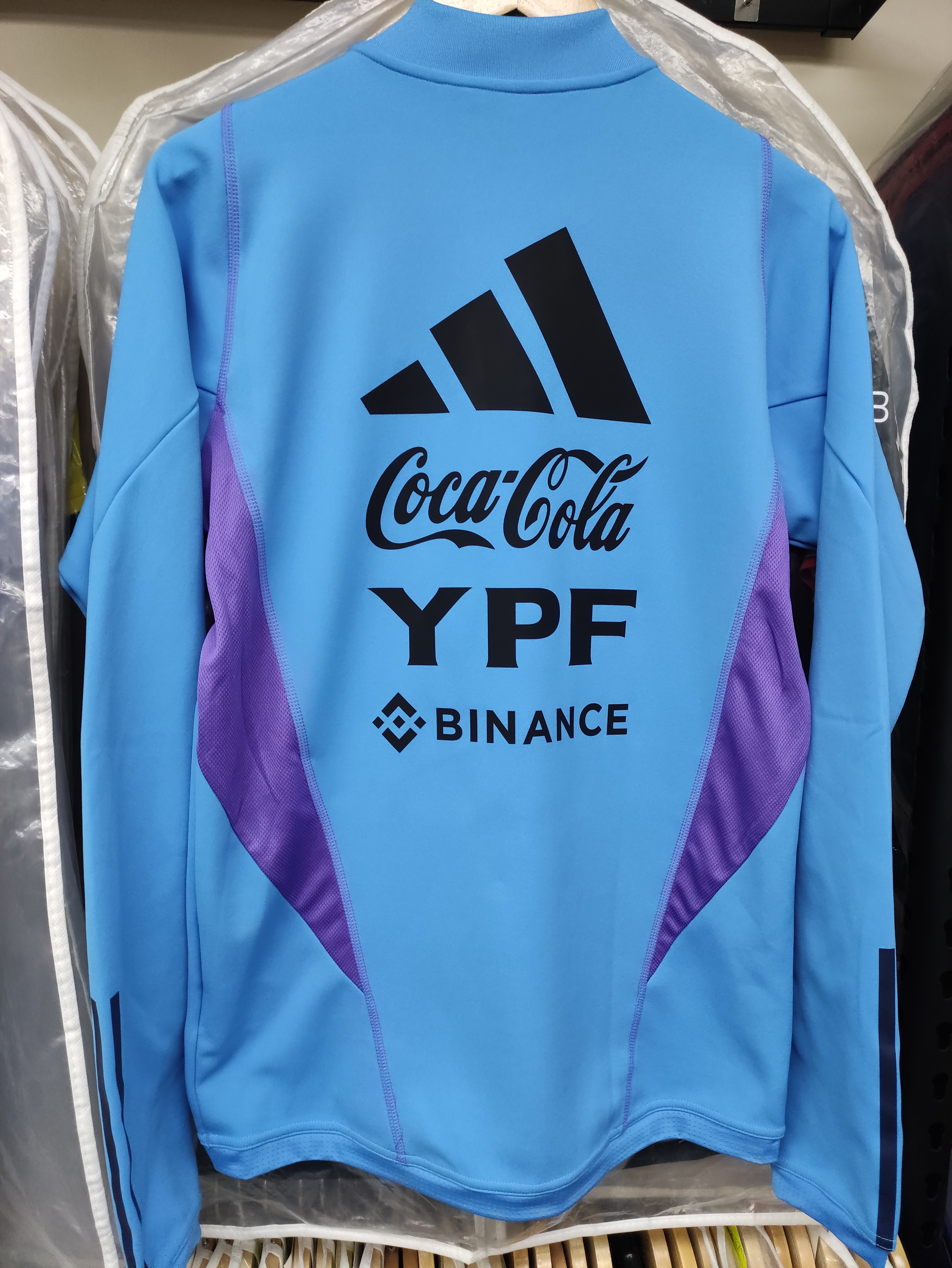 2022阿根廷國家隊長袖半拉鏈訓練服