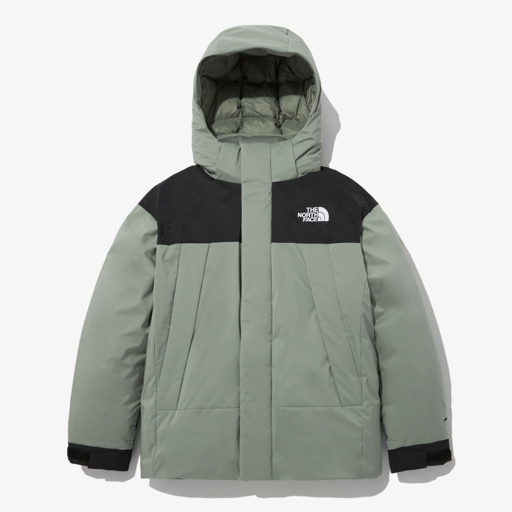 THE NORTH FACE AIR HEAT DOWN 連帽 羽絨外套 夾克 淺綠 NJ2DN50D