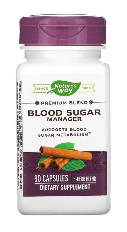 [預購] 植物萃取配方 肉桂/匙羹藤/胡蘆巴 90粒 Nature's Way 血糖 Blood Sugar Manager