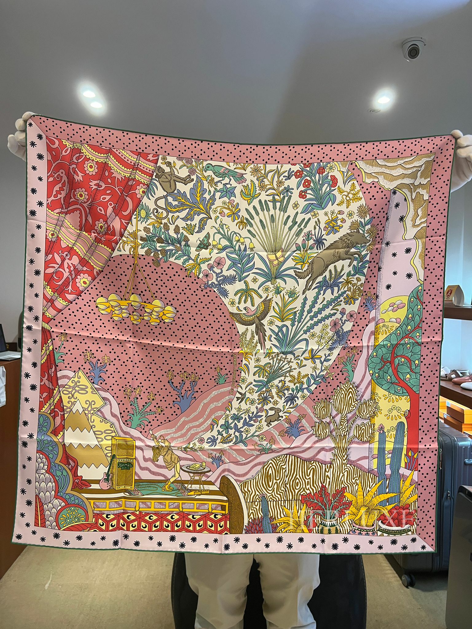 Scarf 100% soie 90 x 90cm