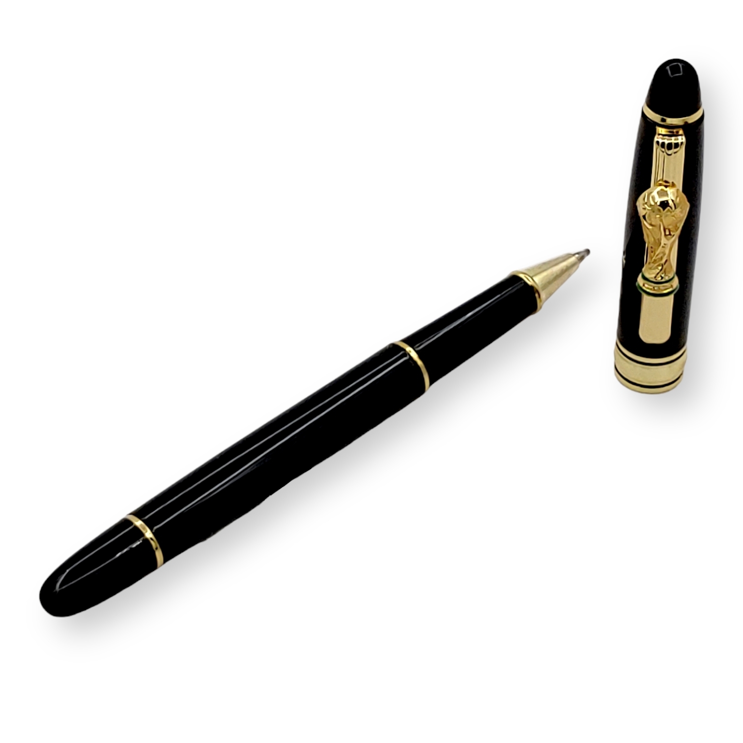 2022年世界盃黑金3D立體獎盃原子筆