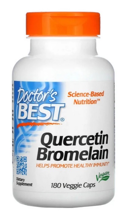 [預購] 槲皮素 鳳梨酵素 180粒 Doctor's Best Quercetin Bromelain