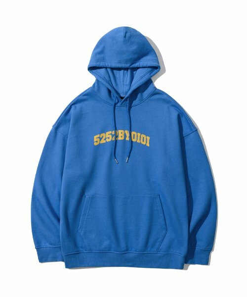 5252 By OiOi 22FW BIG ARCH LOGO HOODIE - BLUE