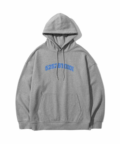 5252 By OiOi 22FW BIG ARCH LOGO HOODIE - GREY