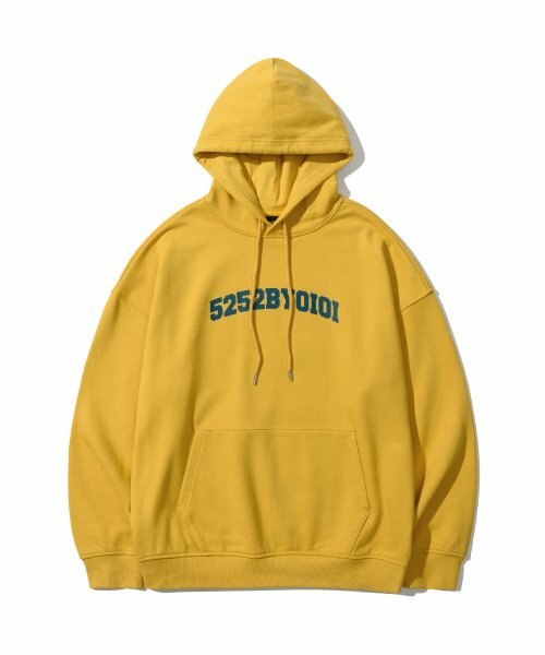 5252 By OiOi 22FW BIG ARCH LOGO HOODIE - MUSTARD