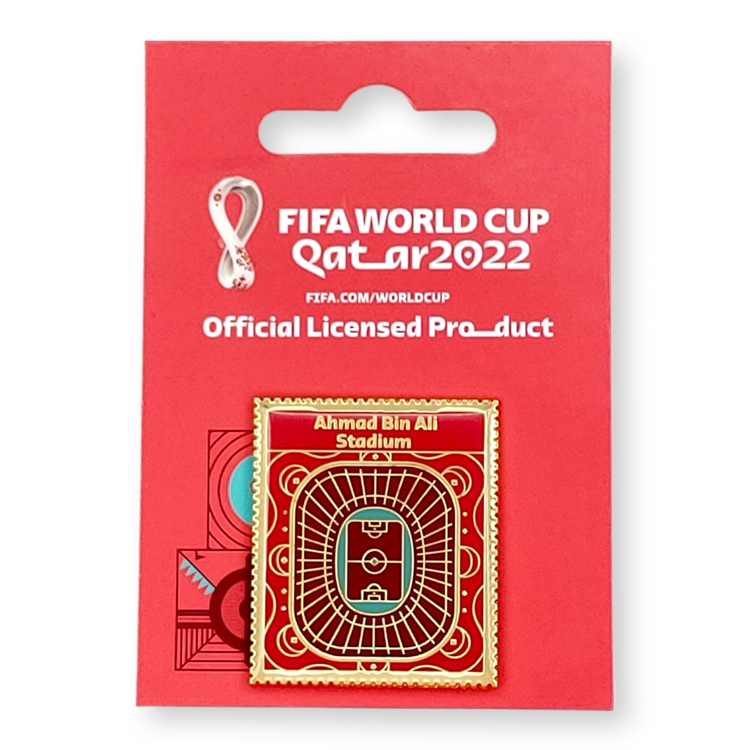 2022年世界盃郵票形球場襟章