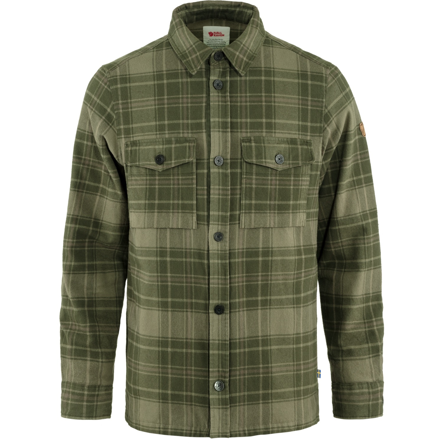 Fjallraven 瑞典北極狐 Ovik Lite Padded Shirt M 男款 休閒長袖襯衫 F87069-662-625 深森綠/月桂綠 [HappyOutdoor]