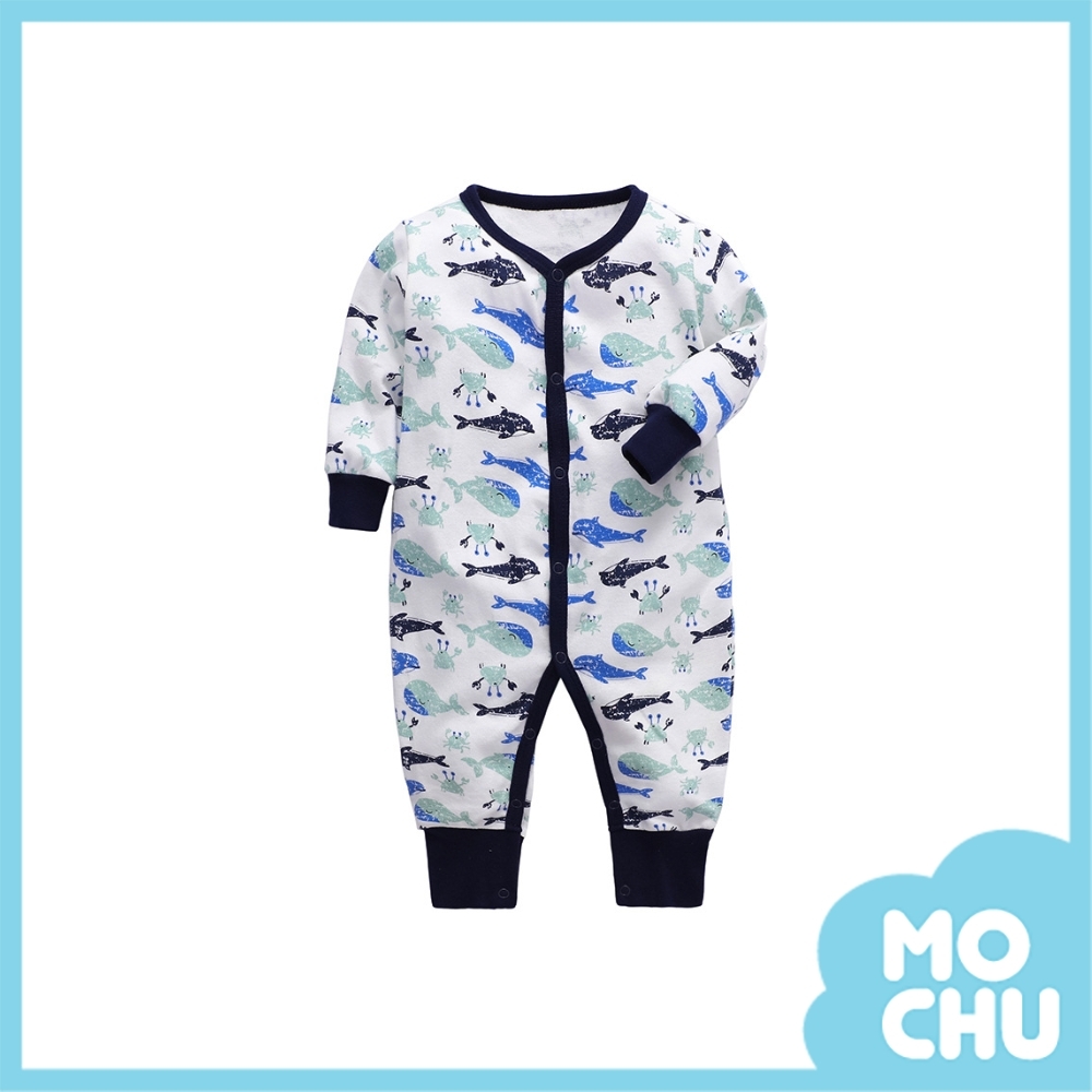 遨遊鯨魚長袖連身衣