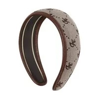 [S] NERDY MONOGRAM HAIR BAND,BROWN, SN140 (SN140)