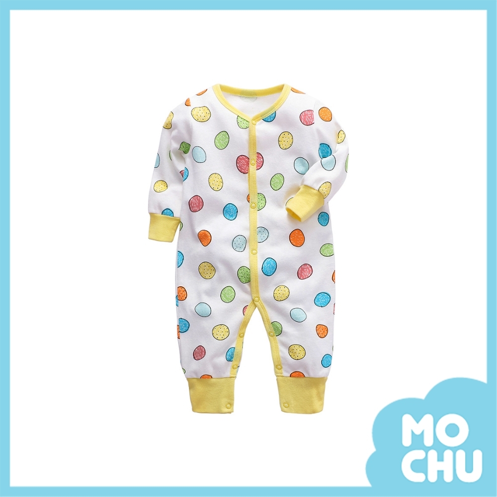 七彩水果長袖連身衣