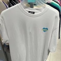 [S] NERDY NEON HEART 1/2 SLEEVE T-SHIRT,WHITE, SN144 (SN144)