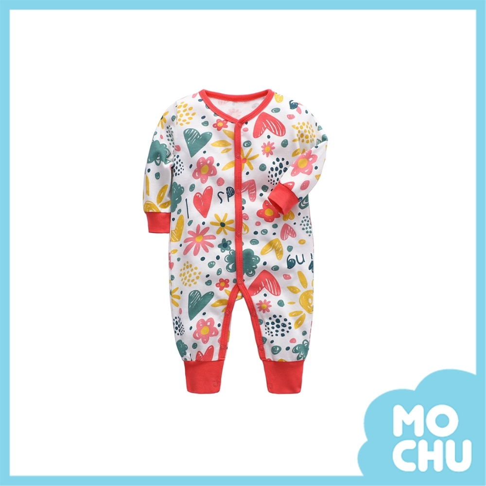 愛心花朵長袖連身衣