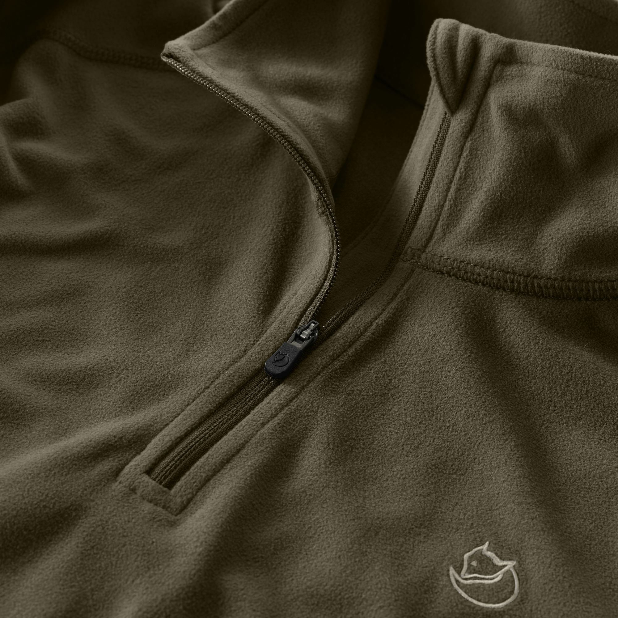 Fjallraven 瑞典北極狐 Skare Half Zip W 女款 保暖排汗衣 半門襟排汗衣 F89766-633 深橄欖 [HappyOutdoor]