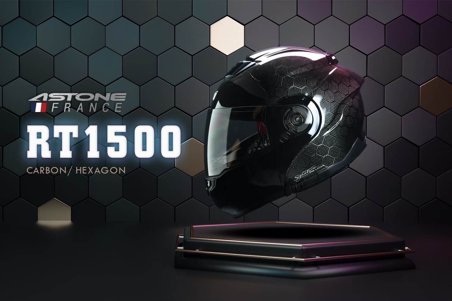 ASTONE RT-1500 可掀式安全帽 可樂帽 全罩 六角碳纖維 碳纖維