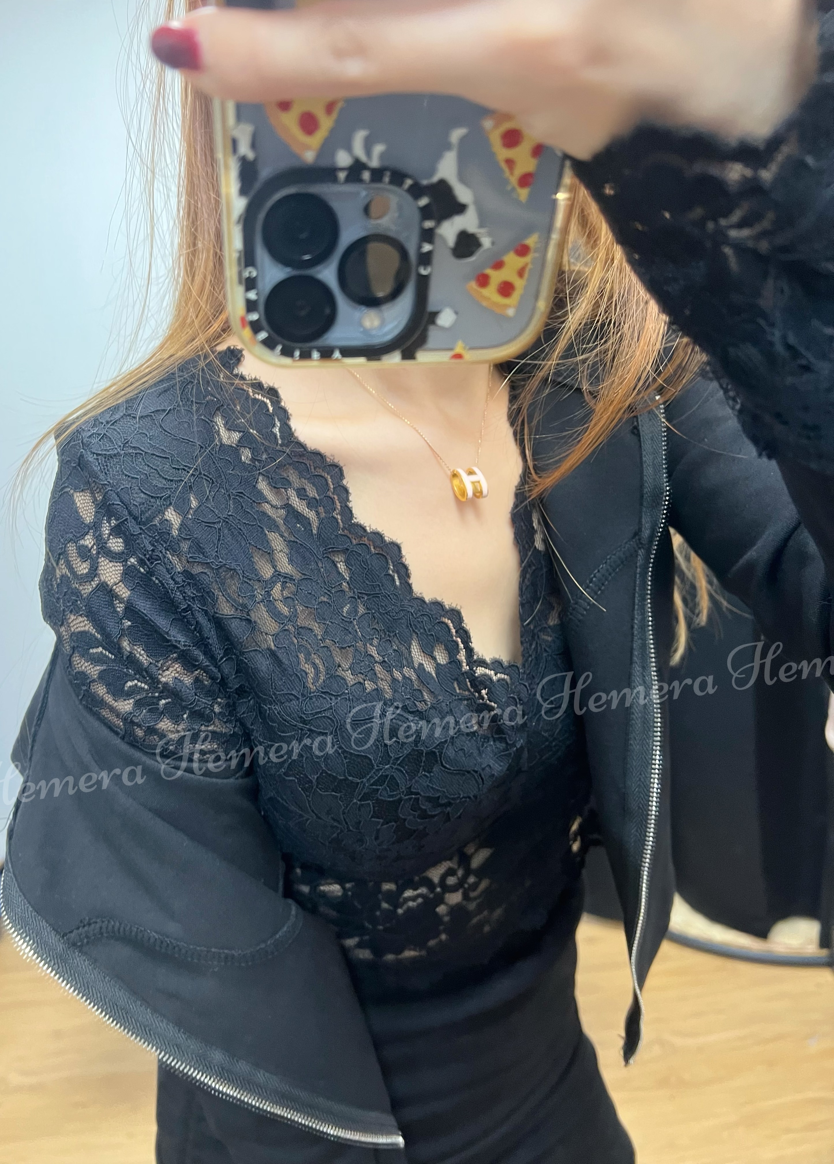 IN STOCK: Halloween Collection: 超性感波霸V領Lace Top