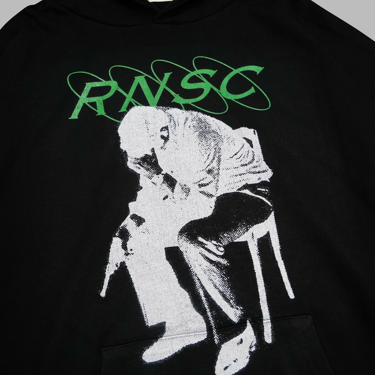 RENAISSANCE 黑綠字體Logo 沈思者帽T “ PONDER MAN HOODIE ”