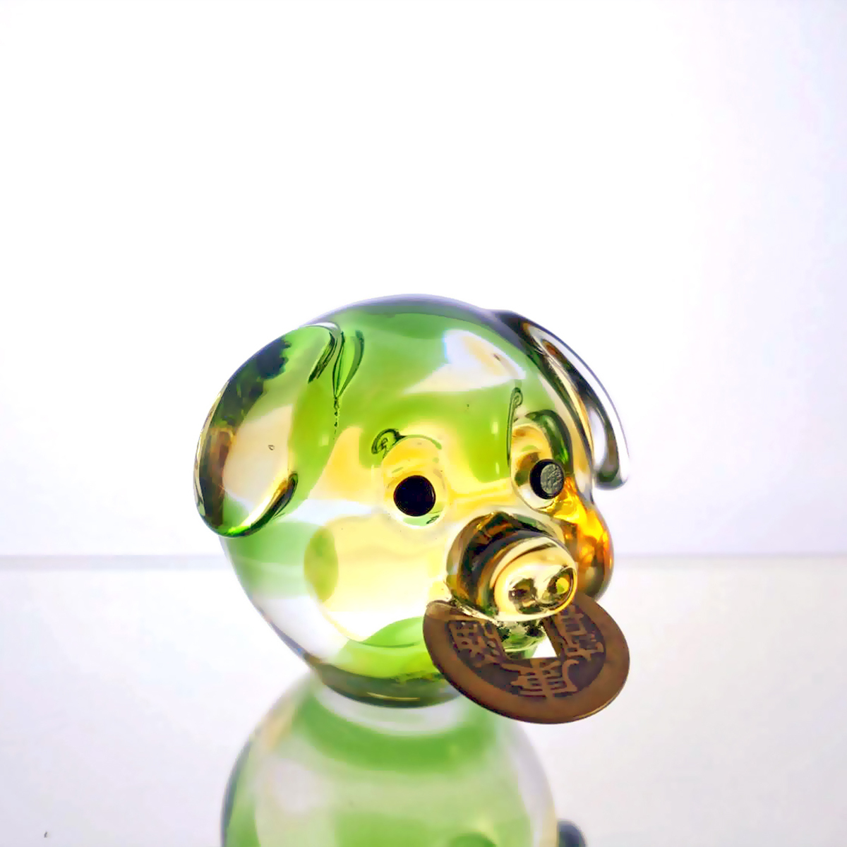 咬錢豬(含木座)