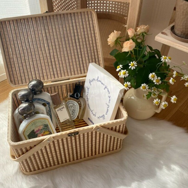 【特惠品】《1120》竹編收納野餐籃