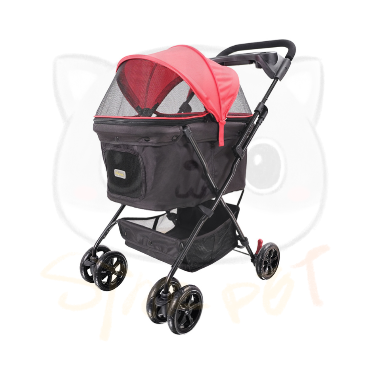 Ibiyaya Easy Strolling Pet Buggy – Rouge
