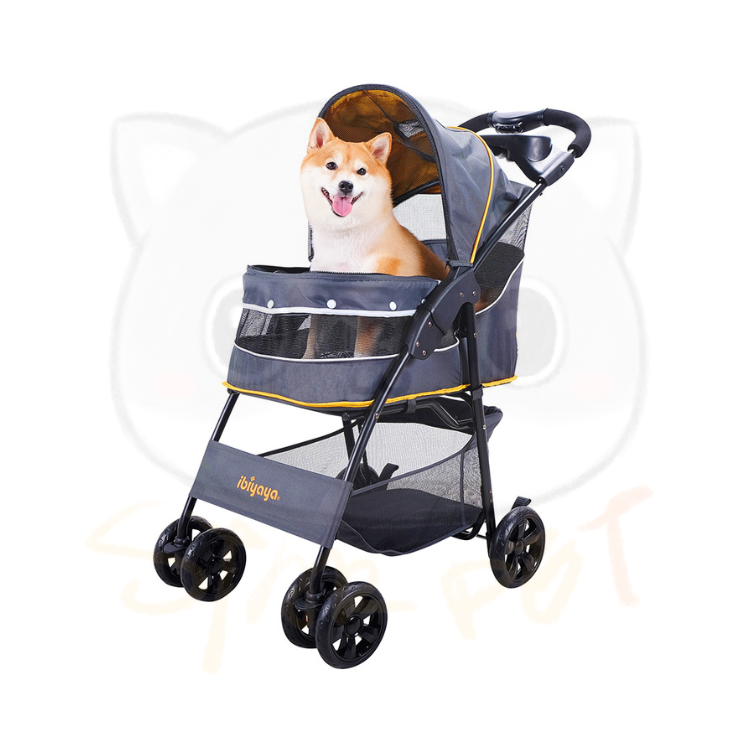 Ibiyaya Cloud 9 Pet Stroller – Mustard Yellow
