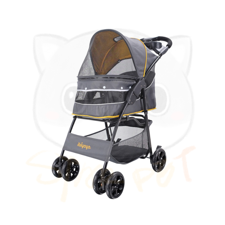 Ibiyaya Cloud 9 Pet Stroller – Mustard Yellow